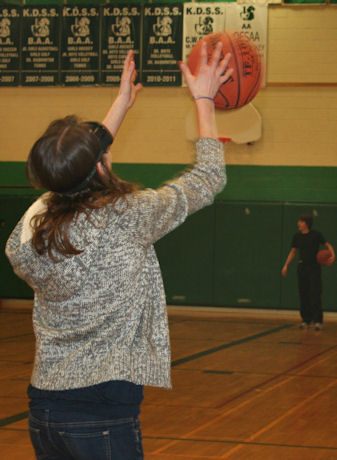 shooting basket
